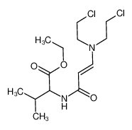 ethyl 2-[[(E)-3-[bis(2-chloroethyl)amino]prop-2-enoyl]amino]-3-methylbutanoate 18450-44-7