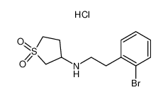 [2-(2-Bromo-phenyl)-ethyl]-(1,1-dioxo-tetrahydrothiophen-3-yl)-amine hydrochloride 915402-21-0