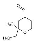 2-ethyl-2-methyloxane-4-carbaldehyde 34941-22-5