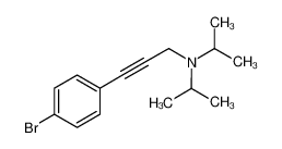 3-(4-bromophenyl)-N,N-diisopropylprop-2-yn-1-amine 1032008-57-3