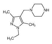 1-[(1-乙基-3,5-二甲基-1H-吡唑-4-基)甲基]哌嗪