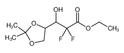 Ethyl (3R,S)-2,2-difluoro-3-hydroxy-3-(2,2-dimethyldioxolan-4-yl)propionate 95058-92-7