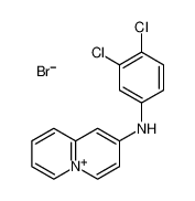 N-(3,4-dichlorophenyl)quinolizin-5-ium-2-amine,bromide 40759-33-9
