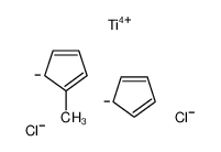cyclopenta-1,3-diene,5-methylcyclopenta-1,3-diene,titanium(4+),dichloride 1282-43-5