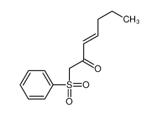 1-(benzenesulfonyl)hept-3-en-2-one 96530-28-8