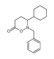 6H-1,2-Oxazin-6-one, 3-cyclohexyltetrahydro-2-(phenylmethyl)-