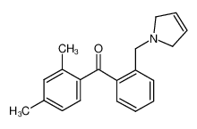 [2-(2,5-dihydropyrrol-1-ylmethyl)phenyl]-(2,4-dimethylphenyl)methanone 898763-23-0