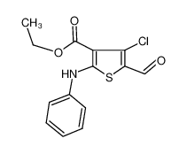 2-苯胺基-4-氯-5-甲酰基-3-噻吩羧酸乙酯