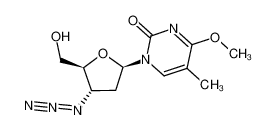 1-(3-azido-2,3-dideoxy-β-D-erythro-pentofuranosyl)-4-methoxy-5-methyl-2(1H)-pyrimidinone 108441-68-5