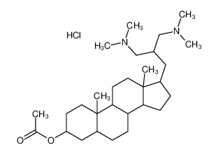 [17-[3-(dimethylamino)-2-[(dimethylamino)methyl]propyl]-10,13-dimethyl-2,3,4,5,6,7,8,9,11,12,14,15,16,17-tetradecahydro-1H-cyclopenta[a]phenanthren-3-yl] acetate,hydrochloride
