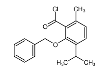 6-methyl-2-phenylmethoxy-3-propan-2-ylbenzoyl chloride 112404-43-0