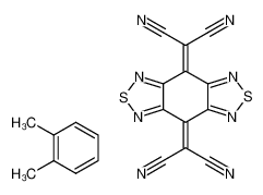 139346-73-9 2-(8-Dicyanomethylene-8H-benzo[1,2-c;4,5-c']bis[1,2,5]thiadiazol-4-ylidene)-malononitrile; compound with o-xylene