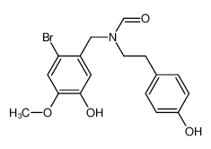 N-(p-羟基苯乙基)-n-(2-溴-5-羟基-4-甲氧基苄基)甲酰胺