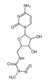 3-[[5-(4-amino-2-oxopyrimidin-1-yl)-3,4-dihydroxyoxolan-2-yl]methyl]-1-methyl-1-nitrosourea