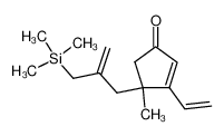 4-methyl-4-<2-<(trimethylsilyl)methyl>allyl>-3-vinyl-2-cyclopenten-1-on 100741-91-1