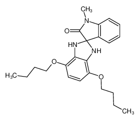 4,7-dibutoxy-1'-methylspiro(benzimidazoline-2,3'-indolin)-2'-one 77855-19-7