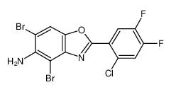 4,6-二溴-2-(2-氯-4,5-二氟苯基)-1,3-苯并恶唑-5-胺