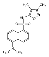 153042-42-3 5-二甲基氨基-N-(3,4-二甲基-1,2-恶唑-5-基)萘-1-磺酰胺