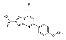 5-(4-Methoxyphenyl)-7-(trifluoromethyl)pyrazolo-[1,5-a]pyrimidine-2-carboxylic acid 310451-80-0