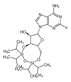 111556-91-3 structure, C22H38FN5O5Si2