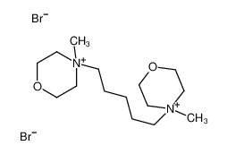 4,4'-(1,5-Pentanediyl)bis(4-methylmorpholin-4-ium) dibromide 64038-86-4