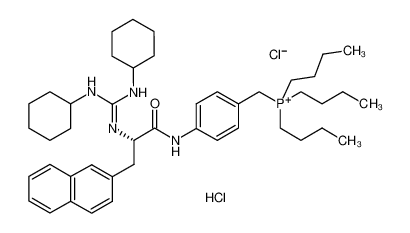 三丁基-[[4-[[(2S)-2-[(N,N'-二环己基甲脒基)氨基]-3-萘-2-基丙酰]氨基]苯基]甲基]鏻氯化物
