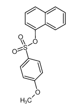 1-<<(4-methoxyphenyl)sulfonyl>oxy>naphthalene 123412-33-9