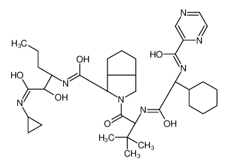 (1S,3aR,6aS)-(2S)-2-环己基-N-(2-吡嗪基羰基)甘氨酰-3-甲基-L-缬氨酰-N-[(1S)-1-[2-(环丙基氨基)-1-羟基-2-氧代乙基]丁基]八氢环戊并[c]吡咯-1-甲酰胺