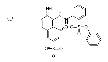 sodium,6-imino-4-oxo-5-[2-(2-phenoxysulfonylphenyl)hydrazinyl]naphthalene-2-sulfonate 70209-95-9