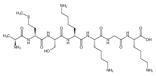 L-Lysine, L-alanyl-L-methionyl-L-seryl-L-lysyl-L-lysylglycyl-