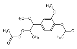 138252-52-5 Acetic acid 4-(2-acetylperoxy-1-methoxy-propyl)-2-methoxy-phenyl ester