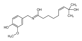 (E)-8-hydroxy-N-[(4-hydroxy-3-methoxyphenyl)methyl]-8-methylnon-6-enamide 112848-19-8