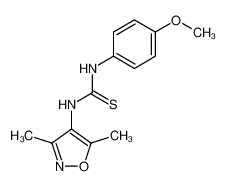 N-(3,5-dimethylisoxazol-4-yl)-N'-(4'-methoxyphenyl)thiourea 134650-68-3