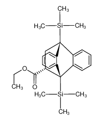 rac-ethyl (9R,10R,12S)-9,10-bis(trimethylsilyl)-9,10-dihydro-9,10-ethanoanthracene-12-carboxylate 113160-83-1