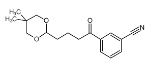 3-[4-(5,5-二甲基-1,3-二恶烷-2-基)丁酰基]苯甲腈