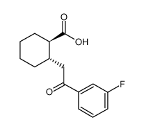 (1R,2S)-2-[2-(3-氟苯基)-2-氧代乙基]环己烷羧酸
