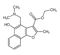 2-methyl-3-ethoxycarbonyl-4-dimethylaminomethyl-5-hydroxynaphtho<1,2-b>furan 110423-20-6