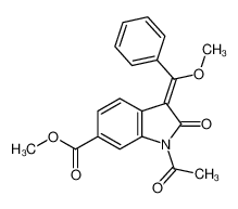 methyl (3E)-1-acetyl-3-[methoxy(phenyl)methylidene]-2-oxoindole-6-carboxylate