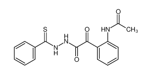 N-acetylisatinic acid thiobenzoylhydrazide 113369-15-6