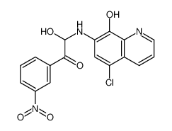 2-[(5-chloro-8-hydroxyquinolin-7-yl)amino]-2-hydroxy-1-(3-nitrophenyl)ethanone