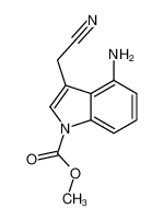 methyl 4-amino-3-(cyanomethyl)indole-1-carboxylate 89245-39-6