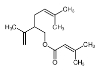 [(2S)-5-methyl-2-prop-1-en-2-ylhex-4-enyl] 3-methylbut-2-enoate 23960-07-8