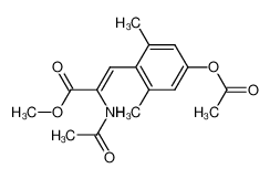 methyl (Z)-2-acetamido-3-(4-acetoxy-2,6-dimethylphenyl)-2-propenoate