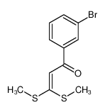1-(3-bromophenyl)-3,3-bis(methylsulfanyl)prop-2-en-1-one 71504-03-5