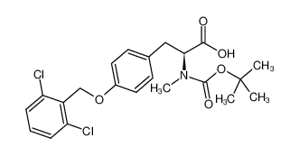 (2S)-3-[4-[(2,6-dichlorophenyl)methoxy]phenyl]-2-[methyl-[(2-methylpropan-2-yl)oxycarbonyl]amino]propanoic acid 57817-43-3