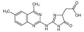 [2-(4,6-二甲基-喹唑啉-2-基氨基)-5-氧代-4,5-二氢-1H-咪唑-4-基]-乙酸图片