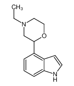 4-ethyl-2-(1H-indol-4-yl)morpholine 88059-34-1