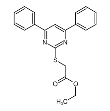 ethyl 2-(4,6-diphenylpyrimidin-2-yl)sulfanylacetate