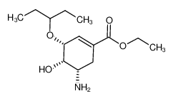 ethyl (3R,4S,5S)-3-(1-ethylpropoxy)-4-hydroxy-5-amino-cyclohex-1-ene-1-carboxylate 1234287-00-3