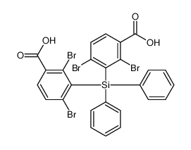 2,4-dibromo-3-[(2,6-dibromo-3-carboxyphenyl)-diphenylsilyl]benzoic acid